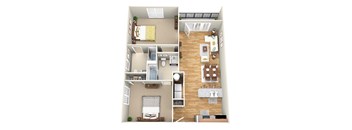 The Camden Floor Plan at Greenway at Stadium Park, Greensboro
