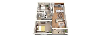 The Fisher Floor Plan at Greenway at Fisher Park, North Carolina, 27401