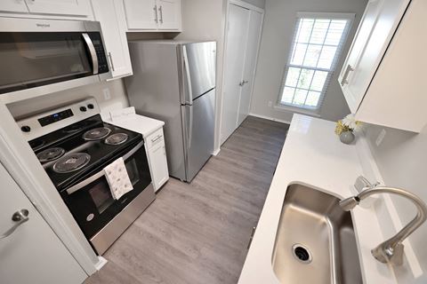 Overhead kitchen view  at Huntington Apartments, Morrisville, 27560