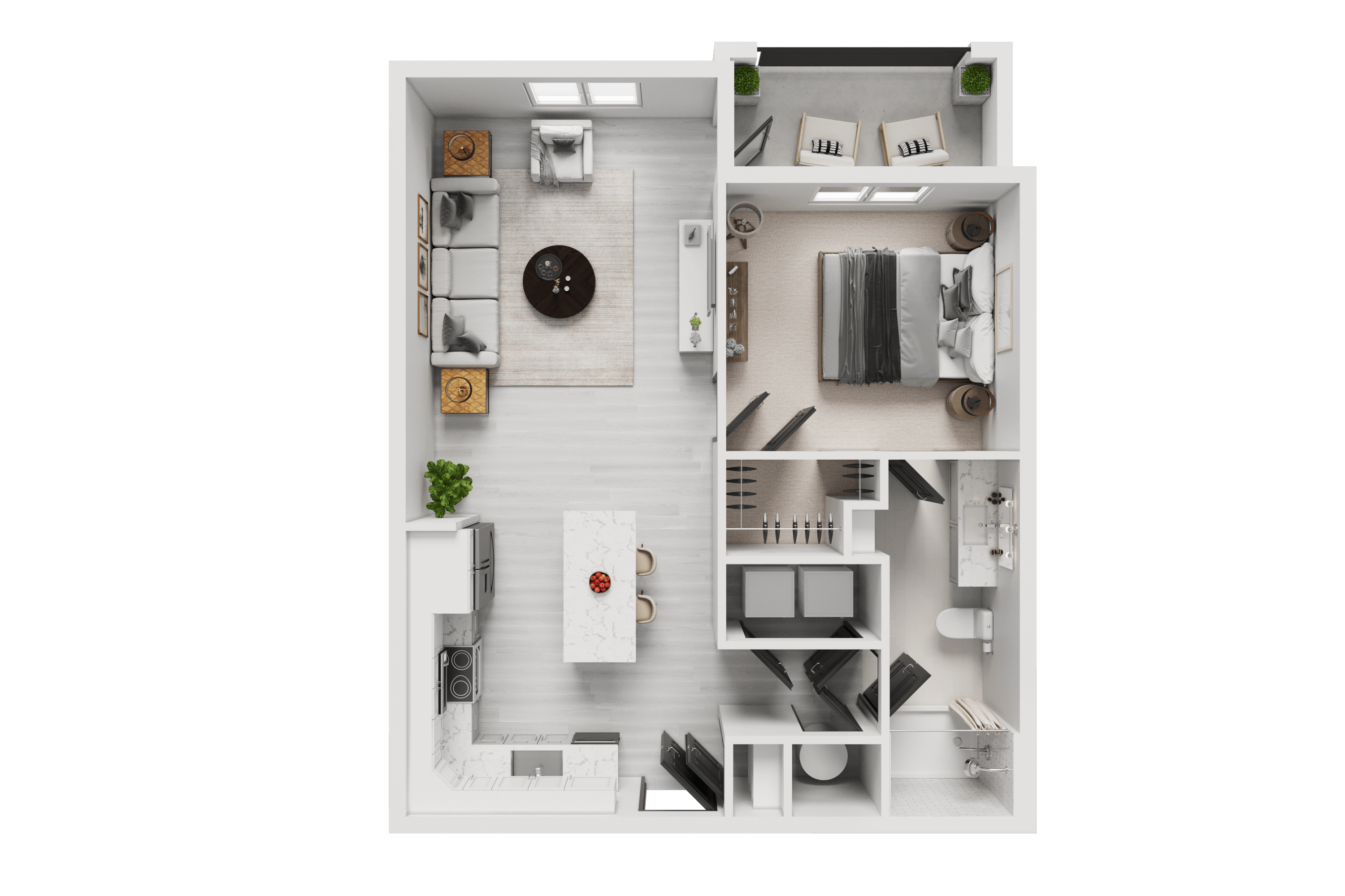 A black and white image of a floor plan of a house.