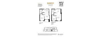 A floor plan for a Banksy Tower B Muze on Rideau shows two fully accessible units.