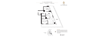 A floor plan for a property at The Bayswater by Claridge Hintonburg.