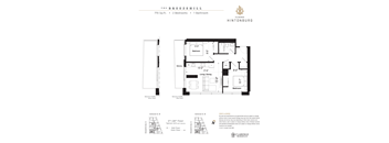 A floor plan for a 770 square foot home with two bedrooms and one bathroom is displayed.