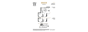the floor plans of the upper and lower floors of the tower