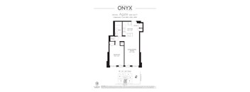 a floor plan of the apartment