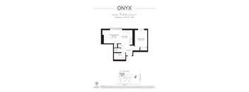 a floor plan of the apartment