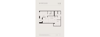a 1 bedroom floor plan of a 2 bedroom apartment in thessalonika residences