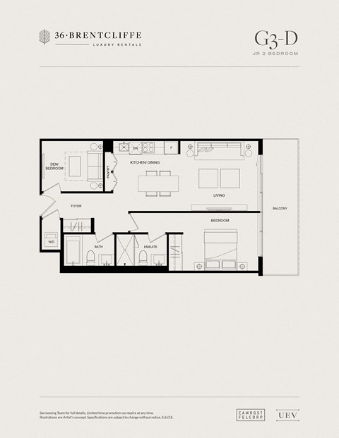the floor plan of a 1 bedroom apartment