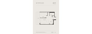 floor plan of a 1 bedroom apartment