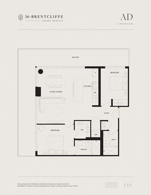 the floor plan of the apartment