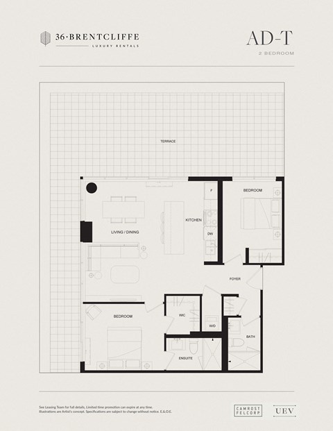 the floor plan of the apartment