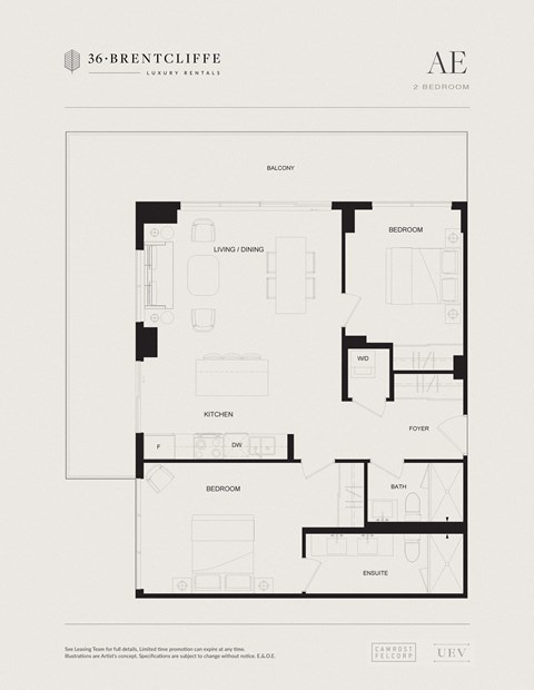the floor plan of the apartment