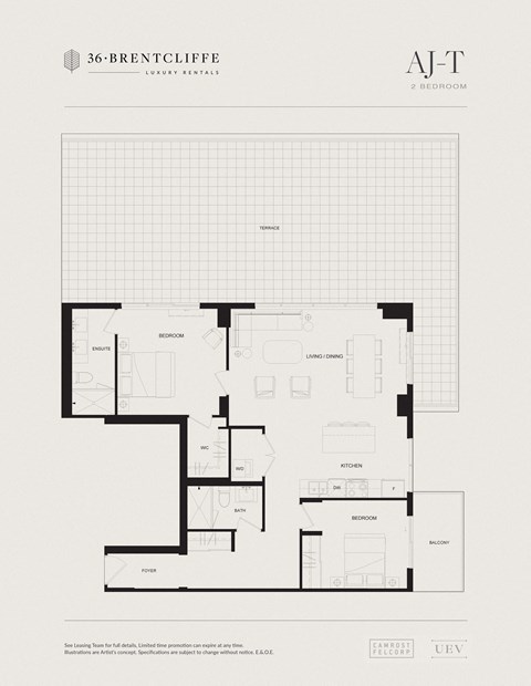 of upper level floor plan of the modern residence