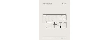 the site plan of 2 bedroom condo unit on the second floor
