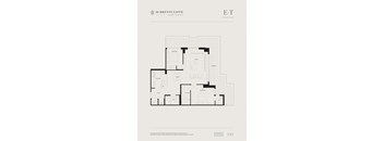 floor plan of a 1 bedroom apartment