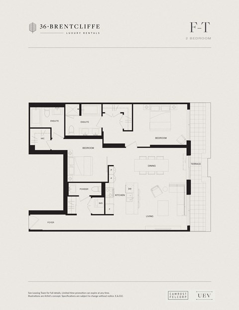 the site plan of 2 bedrooms efficiency apartment