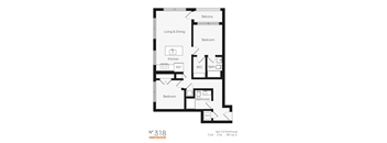 C3 Two Bedroom / Two Bath (Phase One). The Rigsbee Collection. Durham, NC.