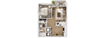 A1 Floor Plan at The Fitzgerald, Spartanburg, SC
