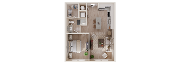 A4A- One Bed / One Bath. 4th Floor. No Balcony. The Easley. Rock Hill, SC.