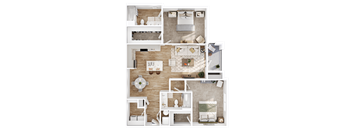 1-B Floor Plan  at Hamilton Reserve, Greensboro, NC