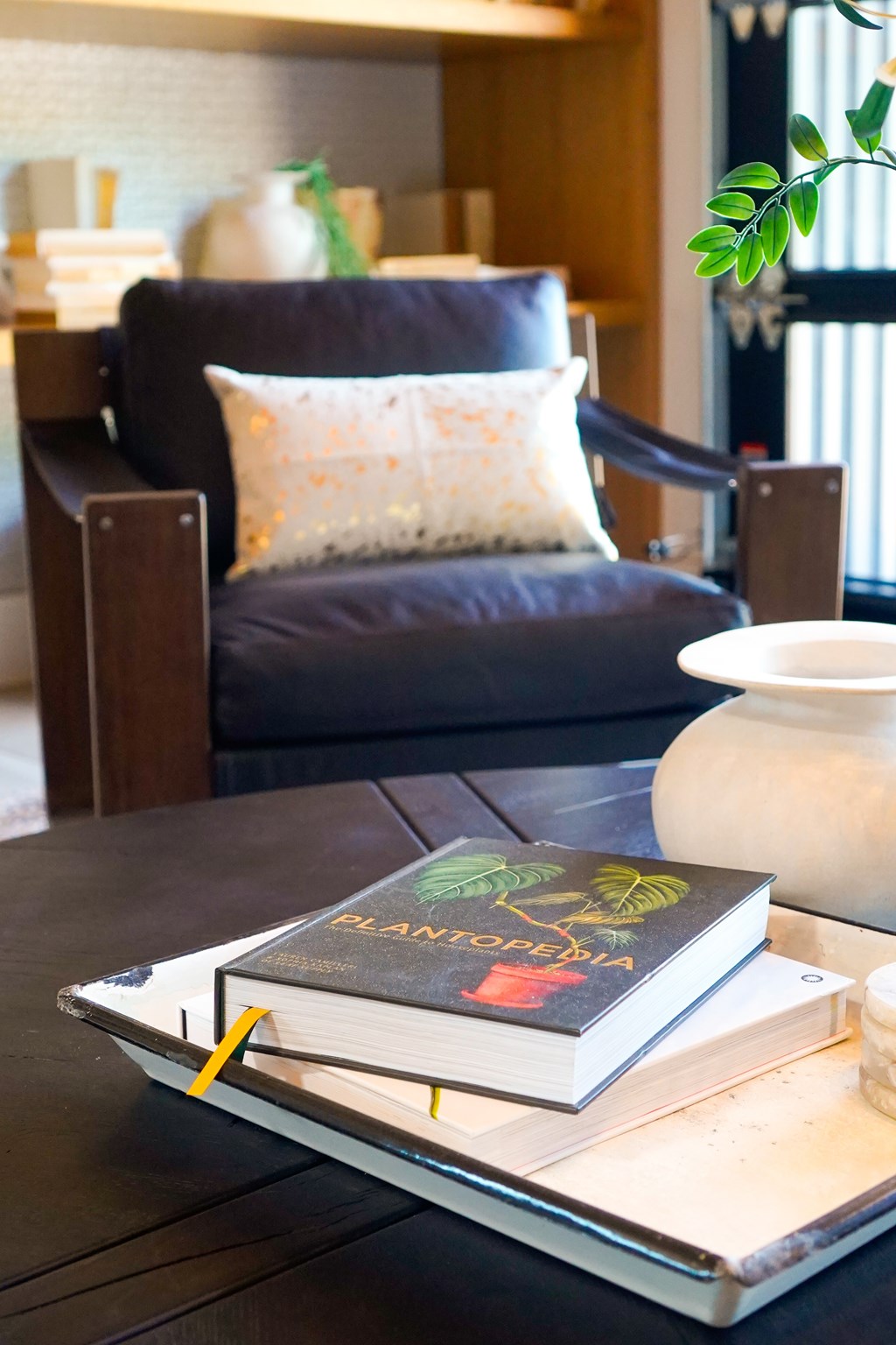 A book titled "Planeta" is on top of another book on a table.