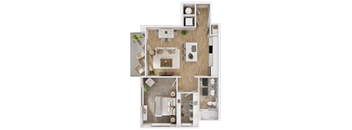 C2 Floor Plan at The Fitzgerald, Spartanburg