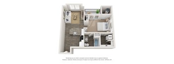 S2 Studio / One Bath w/Balcony. Coronet Way Lofts. Charlotte, NC.