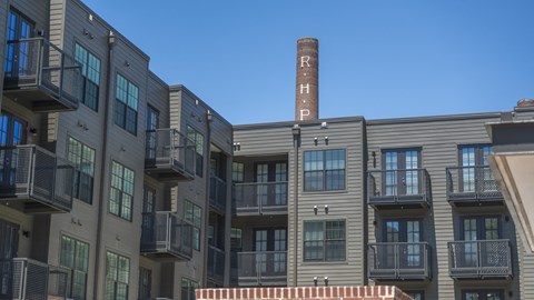 a building with a chimney on top of it