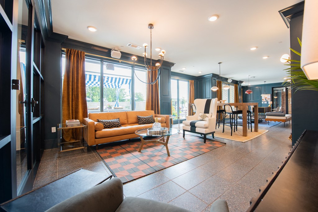 Living And Kitchen at The Fitzgerald, Spartanburg, SC