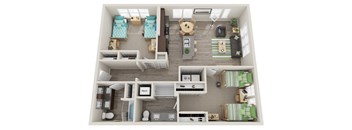 2D Two Bedroom / Two Bath The Alpine (Phase One) at Preston Ridge, Hickory North Carolina