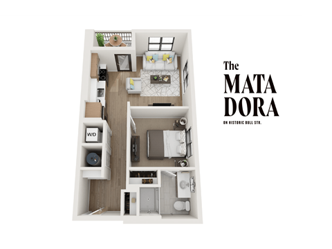 S1 Studio / One Bath. at The Matadora, Savannah Georgia