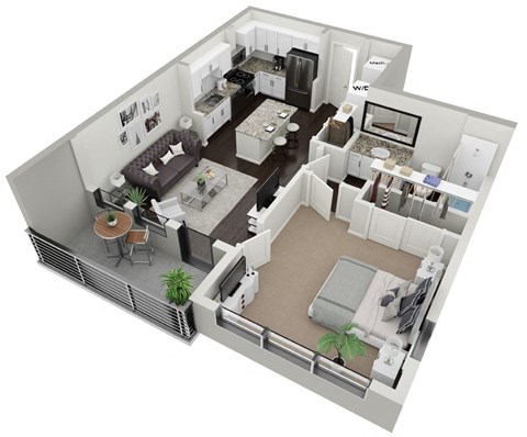 1 Bedroom 1 Bath with Balcony at Skylark, Georgia, 31401