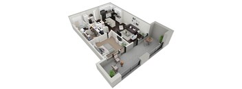 1 Bedroom 1 Bath with large Terrace at Skylark, Savannah