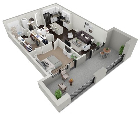 1 Bedroom 1 Bath with large Terrace at Skylark, Savannah