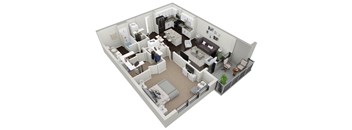 1 Bedroom 1 Bath with Balcony E at Skylark, Georgia, 31401