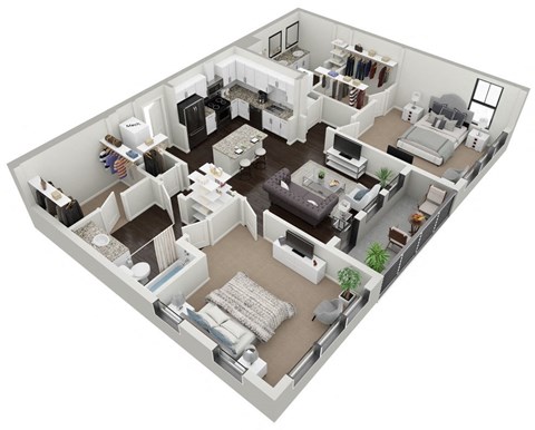 2 Bedroom 2 Bath with Balcony at Skylark, Savannah, GA, 31401