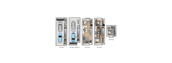 A series of images showing different floor plans of a house.