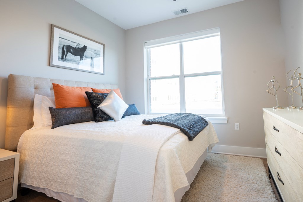 a bedroom with a large bed and a window at Park View Greer, Greer, SC, 29365