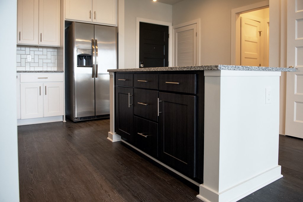 kitchen island at Skylark, Savannah, Georgia