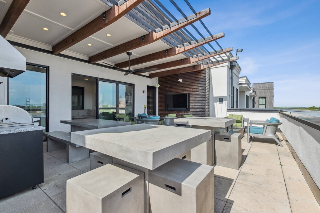 Patio at Skylark, Savannah, Georgia