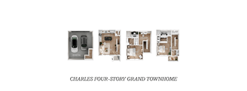 Four images of a townhome are displayed with the title "Charles Four-Story Grand Townhome" below them.