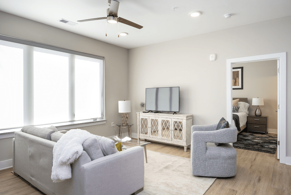 Modern Living Room at Park View Greer, Greer, 29365