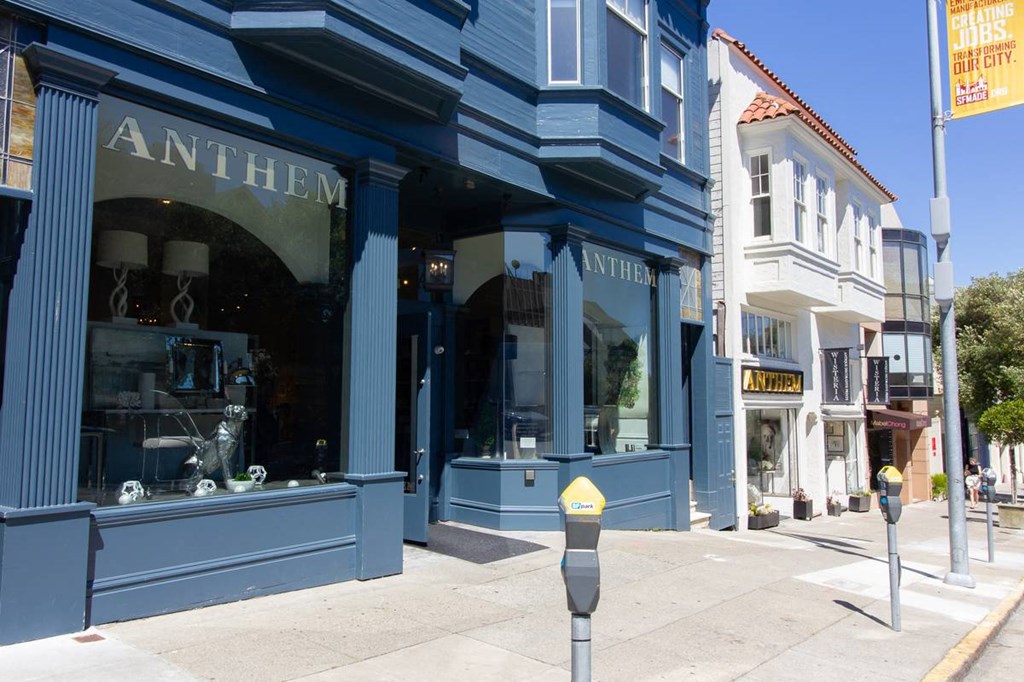 nearby to the apartment building is a furniture store for easy shopping