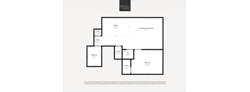 A floor plan of a Brick+Timber apartment layout.