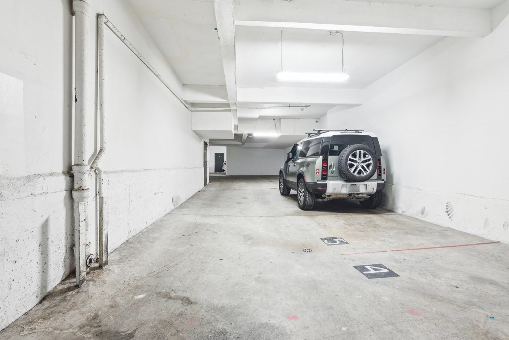 Apartment underground parking garage