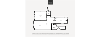 A black and white image of a floor plan for a brick timber house.