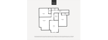 A black and white image of a floor plan for a brick timber building.