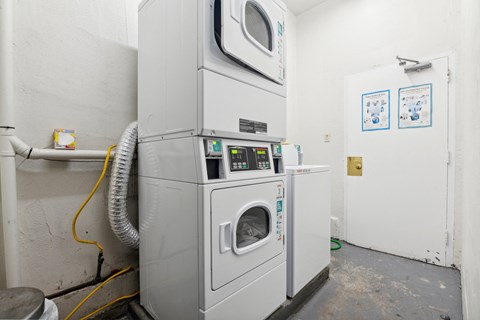 Laundry room with washing machine and dryer