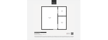 A black and white image of a floor plan for a building.