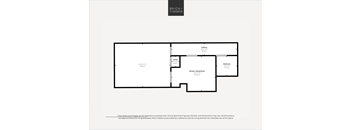 A black and white image of a floor plan for a Brick+Timber property.